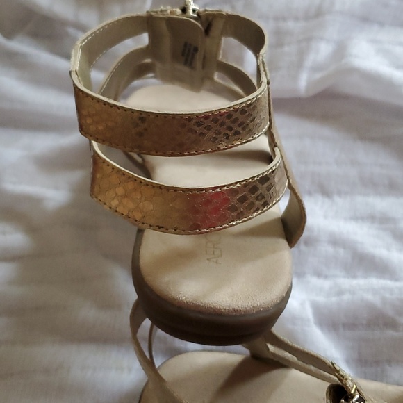 Aerosoles Encylopedia Gladiator Metalic Sandal. - Picture 10 of 10